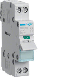 SBN225 - MODULAR SWITCH 2P 25A HAGER EAN: 3250615510099