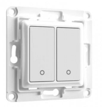 Shellywallswitch2White - Wall Sword 2 buttons for Shelly - BR