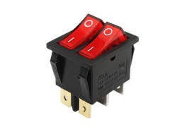SKCD8 Bipolar Switch 2 Keys 15A 250V Red/Green