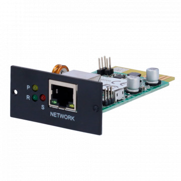 SNMP Network Card for UPS Monitoring - For UPS Groove installation and network connection - compatible with Windows, MAC, Linux - UPS Management via HTTP, SNMP and TCP/IP - CPU ARM 300MHz 32 -bit - 64m byte SDRAM