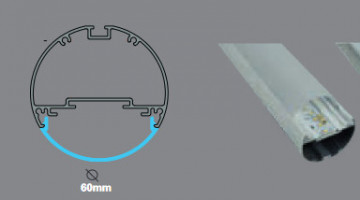 SOFLIGHT - 017.0580ANO.001.54 - LED-Leuchte 580 mm Olivais 60 Anthrazit