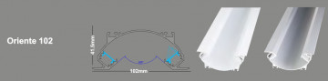 SOFLIGHT - 019.1020WO.003.82 - Luminária LED 1020mm Oriente 102 Branco Mate