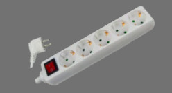 Soflight - SL -E2530b - Block Tom. Quint. 3x1.5 Weiß 3 MTS -Kabel mit int.