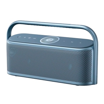SOUNDCORE PORTATEL HIGHTING BY ANKER - 5 Diaphragms and 3 Amplifiers - 50W Sound - 12 Hours Reproduction - Sound Frequency 50Hz ～ 40 kHz - Waterproof IPX7 | Blue color