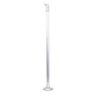 Suporte de teto para câmaras - Suporte extensível - Comprimento 75 ~ 150 mm - Diâmetro da base 105 mm - Metal - Cor cinza