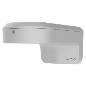 Suporte - Para câmaras Bullet, Dome e Turret Ajax - Apto para uso exterior - Instalação na parede ou num poste - Cor: branco | 96 × 117 × 237 mm | 810 g
