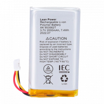 Support battery - hub, hub plus, hub 2 (2g), rex and rex 2 - 3 -pin cable connector - Easy installation