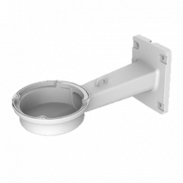 Support mural - pour posant des chambres à dôme - aluminium - couleur blanche - charge maximale 3,6 kg - câble passader