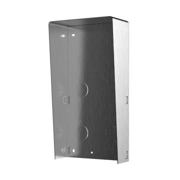 Surface Registration Box - Up to 2 Modules - Specific for Hikvision Porters Video - Compatible with Hikvision Modules - With Visor - Panel Made of Stainless Steel