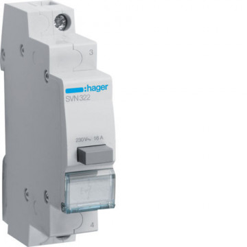 SVN322 - Pressure button w/ENCRAV. 1NF HAGER EAN: 3250615721815
