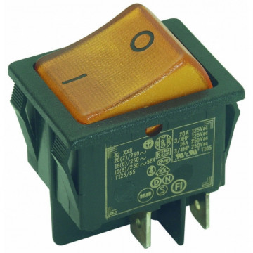 Switch I/O Yellow 16A 250V