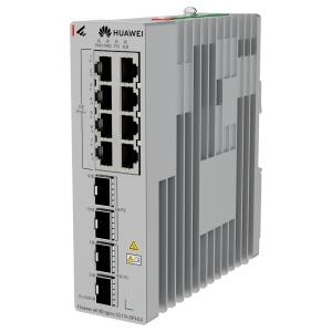 Switch industrial PoE+ gestionable de temperatura extendida - 8 puertos GE PoE+, 2 SFP y 2 puertos 10GE SFP+ - Tecnología Perpetual PoE para continuidad eléctrica - Chasis IP40 con disipación natural sin ventiladores - Soporte para anillos ERPS, STP, RSTP