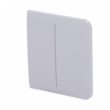 Taktile Panel für Doppellichtschalter - AJ -Lightcore -23 -kompatible LED - LED -Einzelhandel - Kontaktseite Touch Panel - Nebelfarbe - AJAX - LightSwitch -Seitenstück