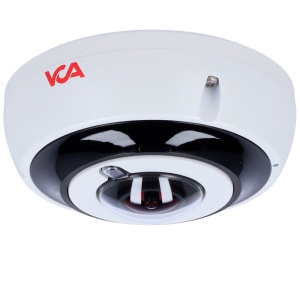 Tecnología VCA - modelo VCA-IPAi259-FR, gama IPAi - Cámara IP ojo de pez con IA e IR 4K - Resolución 4K, lente de 1,5 mm. IR de 25 m. - Análisis de vídeo VCA (aprendizaje profundo opcional) - Cumple con los perfiles ONVIF S/T/M, NDAA, IK10 e IP67.