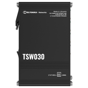 Teltonika Cambiar No gestherable Industrial - 8 puertas Éternet RJ45 Rápido Éternet - Caja Robusto de Aluminio - Enchufar y Jugar - Alimento DC 5 a 57V - LED de estado
