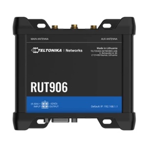 Teltonika Router 4G Industrial - 4 ports Ethernet RJ45 Fast Ethernet - Dual Sim 4G (LTE) Cat 4 à 150 Mbps - 3x Entrée + 3x Sortie numérique + RS485 - Wi -FI 802.11b / g / n 2,4 GHz - GNSS Positionnement