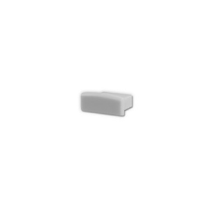 Topo s/ furo Plástico perfil ABRANTES GRIS