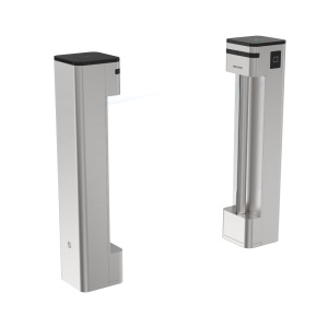Torniquete de acesso bidirecional - Porta dupla motorizada | 5.000.000 ciclos - Horários, alarmes e modos de abertura - Sem portas | Personalizável com DS-KSD24-x - Fabricado em aço inoxidável SUS304 - Controlador e leitores MF integrados
