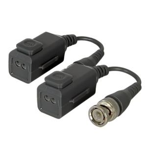 Transceptor passivo por par trançado SAFIRE com Splicing Button - Optimizado para HDTVI, HDCVI, AHD e CVBS - 1 canal de vídeo - Passivo, conector de 2 pinos - Alcance: 150 ~ 500 m - 2 unidades