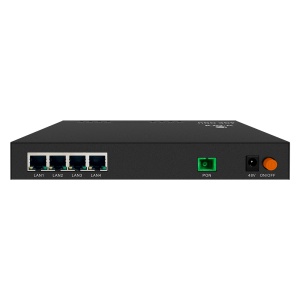 V-SOL - 1*XPON+4GE(PoE+) ONU - 4x RJ45 10/100/1000Mbps PoE+/PoE,IEEE 802.at/af - Funções de camada 2 - Ideal para FTTx e videovigilância