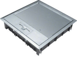 VEQ1212E - Copertura adattata. Quadr 244X244 24M Acciaio inox HAGER EAN:4012002247624