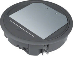 VR06059005 - Copertura attrezzata. Girare. D215 12M Nero 5mm HAGER EAN:4012002245040