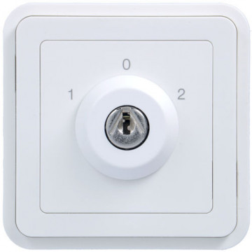 WNA037B - Cubyko - Bouton clé avec 3 Pos, White Hager Ean: 3250617175371
