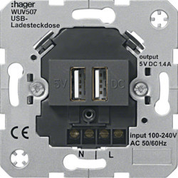 WUV507 - USB ENERGY TAKING, ANTRACITE