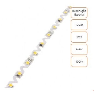 Zick Zag 130121.0940 - LED -Band 2835-60 9.6W/MT 4000K 1000LM 12VDC IP20 5MT