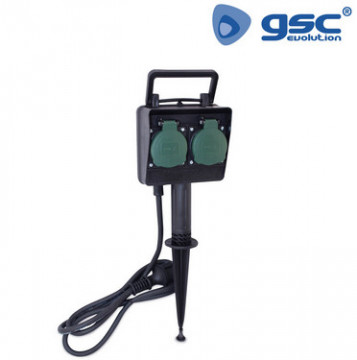 000501332 - 8433373013322 GARDE Estaca avec couvercles 2T (3x1,5 mm) 1,5 m IP44