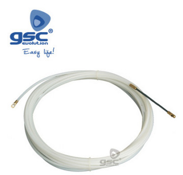 000600132 - 8436021941329Guia de cabo 100% nylon 4mm 5M Branco