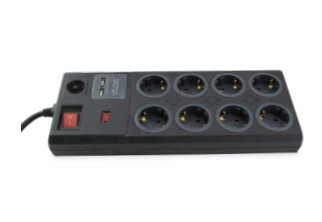 000803393 - 8433373033931Mehrfachbasis 8T + 2 USB + Int. (3x1,5mm) 1,4M