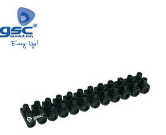001000108 - 8436021941084Pack of 10 connection strips 4 mm2 - Black