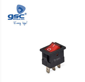 001105500 - 8433373055001Saco 5u SPST interruptor ON/OFF com luz 6A-10(4)A