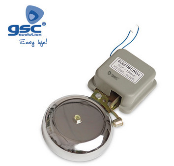 001400970 - 8436021949707Campainha elétrica com martelo 10cm de diâmetro 230V