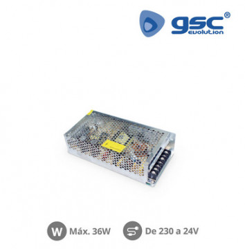 001504574 - 8433373045743 LED tape feeding source in 24V 36W
