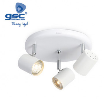 001905361 - 8433373053618 TIPLE CIRCULAR CEILING GU10 WHITE