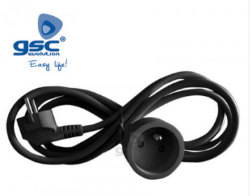 007003714 - 8433373037144Ralonge elétrico preto Sucko (3x1,5mm) 3M