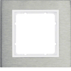 10113609 - B.7 - Tableau X1, acier inoxydable / White Mate Hager Ean: 4011334383277