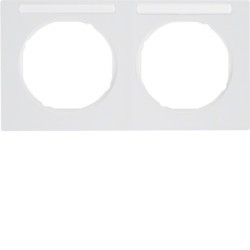 10122279 - R.3 - quadro x2 p.-etiq. horz., branco HAGER EAN:4011334393146