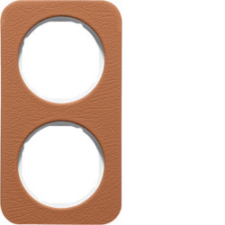10122369 - R.1 - quadro x2, Pele natural/branco HAGER EAN:4011334412984