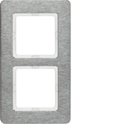 10126083 - Q.7 - marco x2 vertical, Inoxidable HAGER Ean:4011334460770