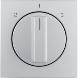1084140400 - S.1/B.X - Rotary button 2-1-3, alum mt Hager EAN: 4011334507802
