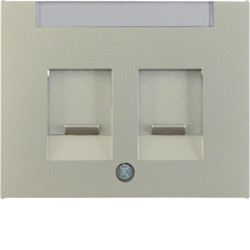 11827004 - k.1/k.5 - Esp. Double RJ P-ETQ., Stainless Lac Hager Ean: 4011334275589
