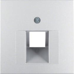 14071404 - S.1/B.x - espelho RJ45 simples, alum mt HAGER EAN:4011334222118
