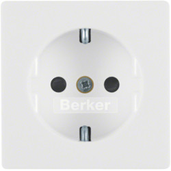 17196089 - Q.x - Esplh. Schuko w/Obtur., White Hager Ean: 4011334437215