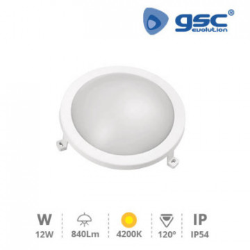 200205041 - 8433373045453APlique Round Hitra 12W 4200K IP54