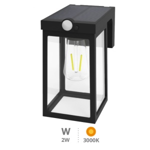 200210045 - Aplique solar LED Sorso com sensor de movimento e crepuscular 2W 3000K