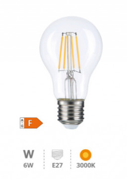 200671000 - 8433373055650Lâmpada LED estándar serie Oro 6W E27 3000K