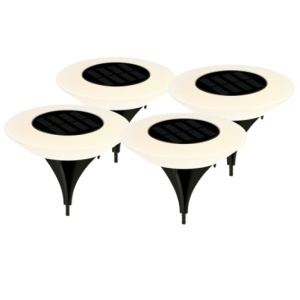 201210024 - Pack 4 estacas de jardim solar LED Ivato 3000K IP44